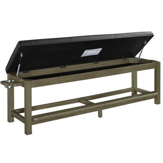RAM Game Room RAM Furniture RAM Game Room - SPECTATOR STORAGE BENCH-SLATE