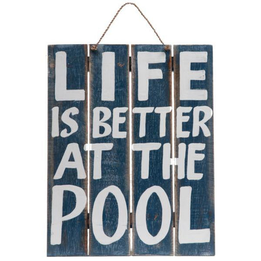 RAM Outdoor Décor Outdoor Décor RAM Game Room - LIFE IS BETTER AT THE POOL