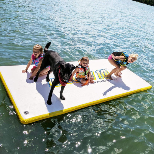 RAVE Activities Zone Water Whoosh 10' Floating Mat (White)