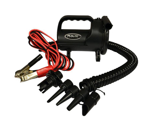 RAVE Inflators/Deflators 12V High Pressure Inflator/Deflator w/Alligator clips