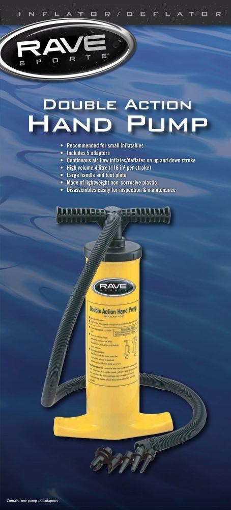 RAVE Inflators/Deflators Double Action Hand Pump