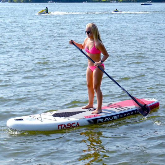 RAVE Paddle Board Itasca iSUP - Salmon Red