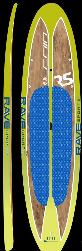 RAVE Paddle Board Shoreline Series SS110 SUP Key Lime