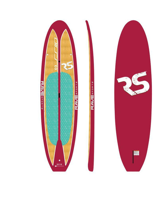 RAVE Paddle Board Shoreline Series SS110 SUP Plum Wine