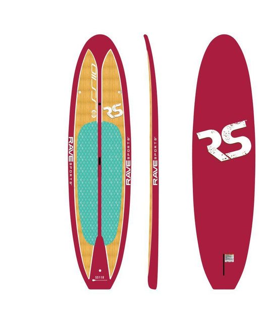RAVE Paddle Board Shoreline Series SS110 SUP Plum Wine