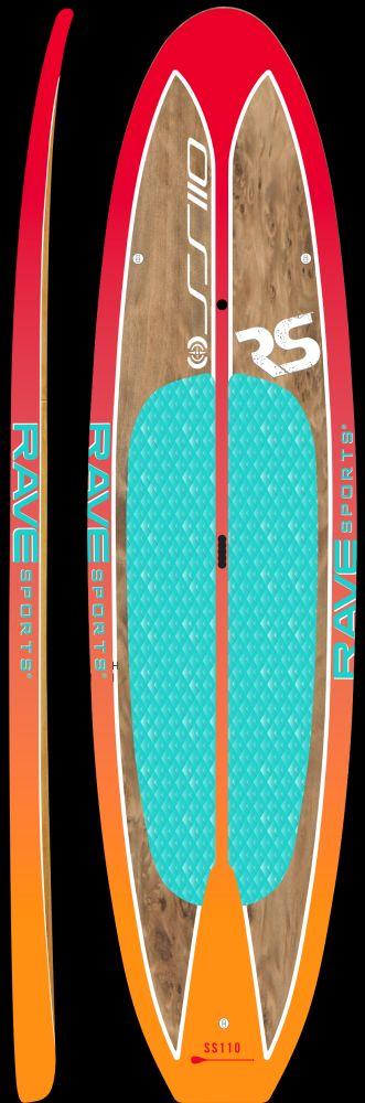 RAVE Paddle Board Shoreline Series SS110 SUP Sunburst