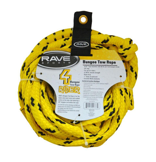 RAVE Towables - Ropes 50' Bungee 1-4 Rider Tow Rope