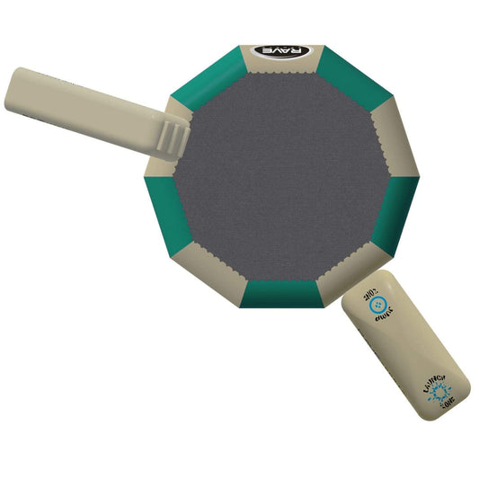 RAVE Water Bouncers - Reinforced Water Trampoline Bongo 15 w/Slide and Launch Northwoods