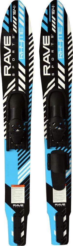 RAVE Water Skis and Kneeboards Adult Rhyme Shaped Combo Water Skis
