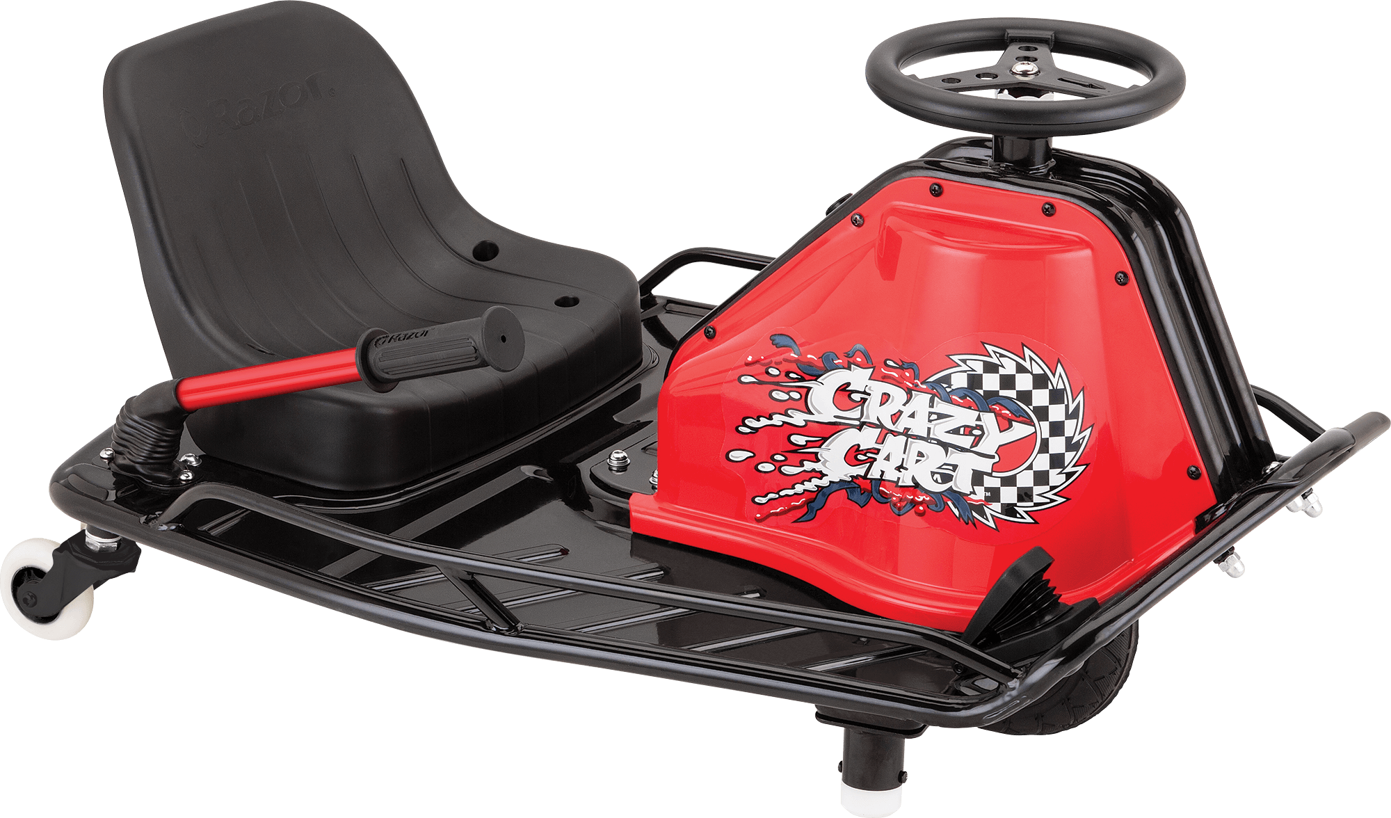 Razor Crazy Cart Black/Red Capacity 140lb Recommended ages