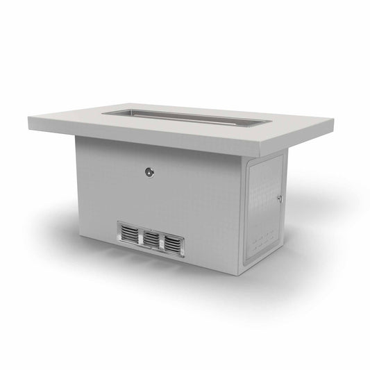 The Outdoor Plus - Rectangular Ready-To-Finish Fire Table Form - OPT-URST4816DRPB-LP