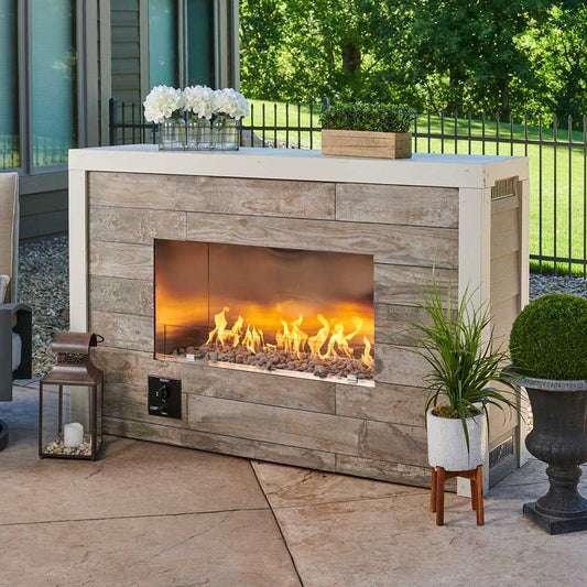 Outdoor Greatroom - 72" Linear Ready-to-Finish Single-Sided Gas Fireplace with Direct Spark Ignition (NG) - RLFP-72DNG