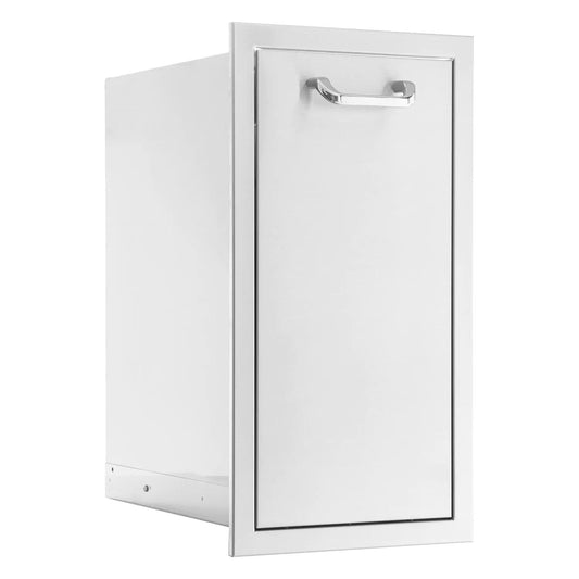 RO BBQ Drawers 260 Series 13-Inch Narrow Roll-Out Trash Bin - RO BBQ | BBQ-260-TRNW-DRW