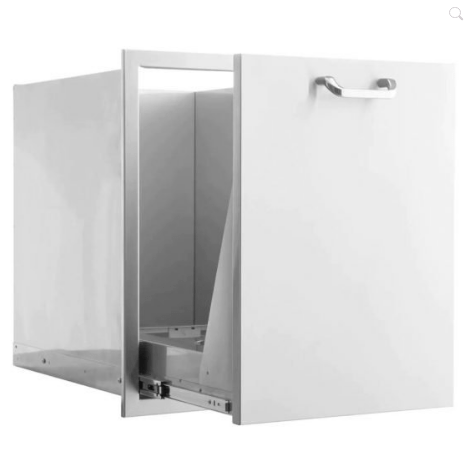 RO BBQ Drawers 260 Series 20-Inch Roll-Out Double Trash/Recycling Bin - RO BBQ | BBQ-260-TREC-DRW