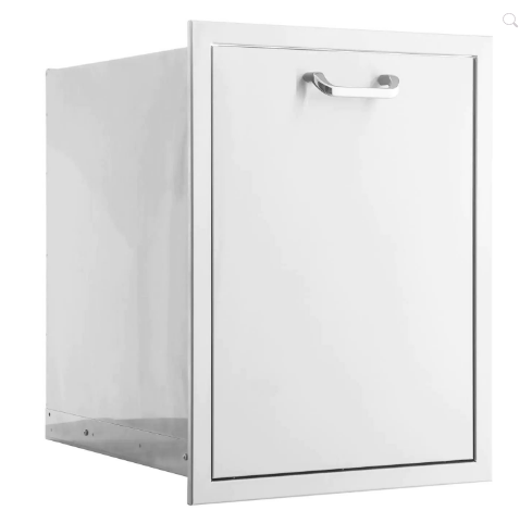 RO BBQ Drawers 260 Series 20-Inch Roll-Out Double Trash/Recycling Bin - RO BBQ | BBQ-260-TREC-DRW