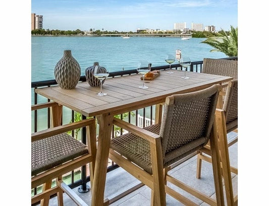 Royal Teak Collection Admiral Counter Height Table Royal Teak Collection Teak Admiral Counter Height Table - ADCHT65