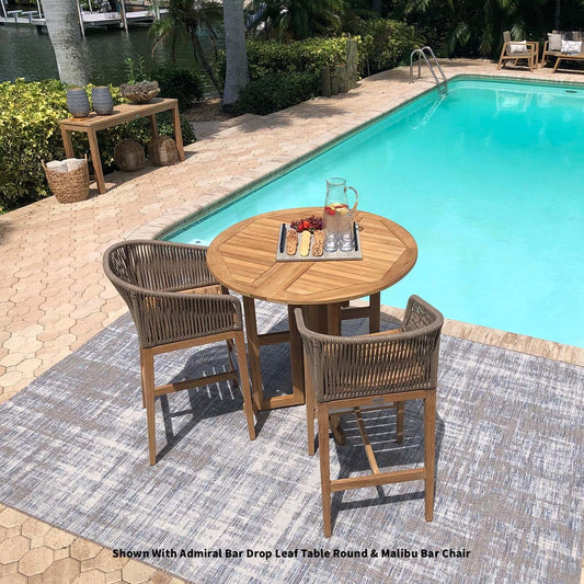 Royal Teak Collection Bar Set Royal Teak Collection 3-Piece Malibu Bar Set-MALBC