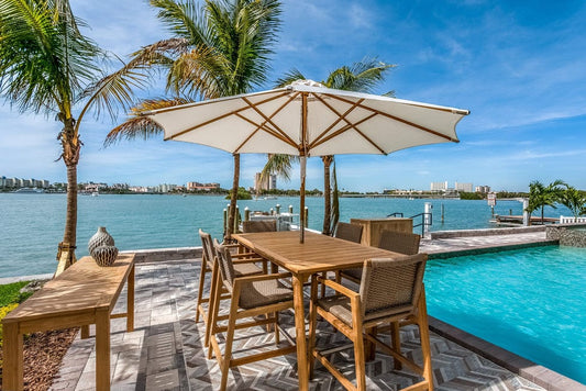 Royal Teak Collection Bar Table Royal Teak Collection Teak Admiral Bar Table - ADBT70