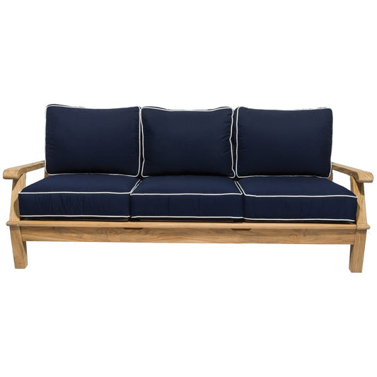 Royal Teak Collection Conversation Set Royal Teak Collection Miami 3 Seater Sofa | Coffee Table | 2 Chairs | 6 Piece Conversation Set – MIA3