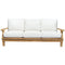 Royal Teak Collection DEEP SEATING Royal Teak Collection Miami 3 Seater Sofa | Table and Ottoman