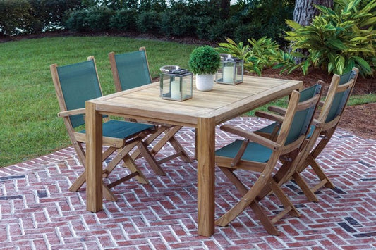 Royal Teak Collection Dining Table Royal Teak Collection 63 Inch Comfort Table | 5 Piece Teak Dinning Set – COMF63