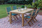 Royal Teak Collection Dining Table Royal Teak Collection 63 Inch Comfort Table | 5 Piece Teak Dinning Set – COMF63