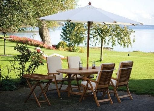 Royal Teak Collection Outdoor Dining Chair Royal Teak Collection Estate Reclining Lounge Chair – ESFC