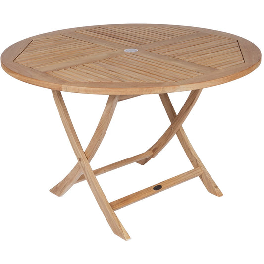 Royal Teak Collection Outdoor Teak Dining Set Royal Teak Collection Large Sailor Round Folding Table – SFR47