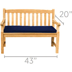 Royal Teak Collection SANIBEL SECTIONAL Royal Teak Collection Two Seater Cushion - CU2XXX