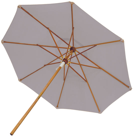 Royal Teak Collection UMBRELLAS Royal Teak Collection | 10’ Deluxe Umbrella-Granite (Olefin Fabric) | UMBGRA