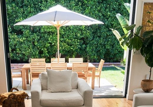 Royal Teak Collection UMBRELLAS Royal Teak Collection 10 Foot White Deluxe Umbrella – UMBW