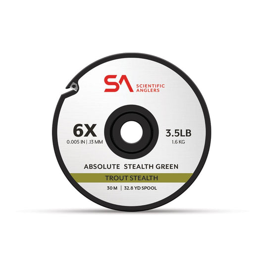 Scientific Angler Fishing : Accessories Scientific Anglers Absolute Trout Stealth Tippet 30M 4X Grn
