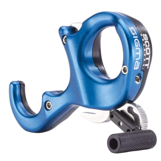 Scott Archery Archery : Releases Scott Archery Sigma Release Black Blue 3 Finger