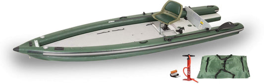SeaEagle FishSkiff Packages Sea Eagle - FSK16 3 Person 12'6" FishSkiff 16 Inflatable Fishing Boat Solo Startup Package ( FSK16K_ST )