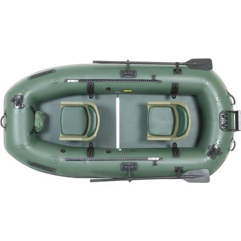 SeaEagle Frameless Pontoon Boat Packages OPEN BOX Sea Eagle - 4 Person 10'1" Green Stealth Stalker 10 Inflatable Frameless Fishing Boat Package ( STS10K_P )