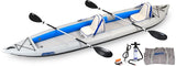 SeaEagle Inflatable Kayak Sea Eagle - 465FT 3 Person 15'3" White/Blue FastTrack Inflatable Kayak Deluxe Package ( 465FTK_D2 )