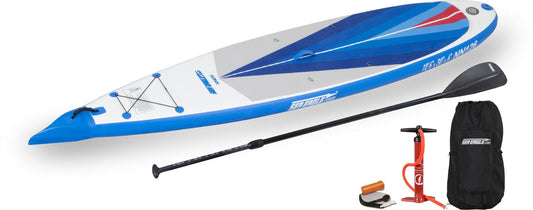 SeaEagle Paddle Board Sea Eagle - NN126K 3 Person 12'6" White/Blue NeedleNose Inflatable Stand up Paddle Board SUP - Start up Package Sea Eagle Boats ( NN126K_ST )