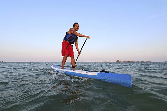 SeaEagle Paddle Board Sea Eagle - NN14K 1 Person 14' White/Blue 14' NeedleNose Inflatable SUP Start-Up Package ( NN14K_ST )