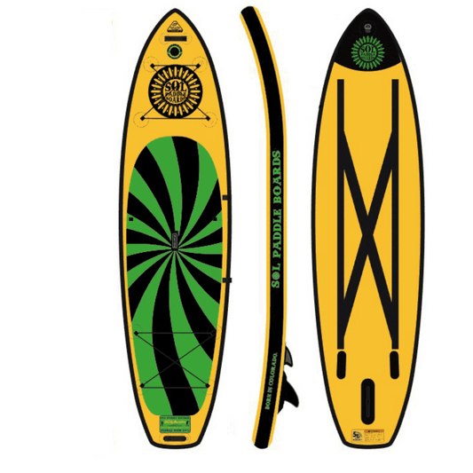 SOL Paddleboards Paddle Board SOLtrain Inflatable Paddle Board - Carbon GalaXy