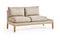 South Sea Outdoor Living Loveseat with Cushion Light Brown / Taupe Candace Right Side Facing Patio Loveseat with Cushion
