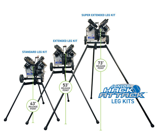 Sport Attack Sport Attack - Set of 3, Junior Extra-Extended Legs, 70 1/2” (JB) | 102-2501