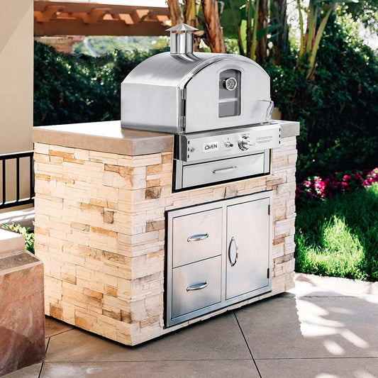 Summerset - Summerset Built-In Countertop Outdoor Pizza Oven, Natural Gas | SS-OVBI-NG