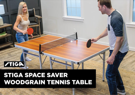 Stiga Table Tennis STIGA - Space Saver Table Tennis Table - Woodgrain - T8460-2W