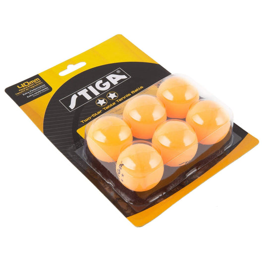 Stiga Table Tennis Stiga Two-Star Balls (Orange)
