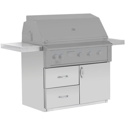 Summerset Grills Carts Cart, 42" - fits ALT42 - Fully Assembled Deluxe Door & 2-Drawer Combo