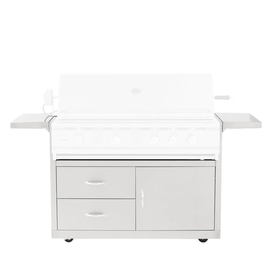 Summerset Grills Carts Cart, 44" - fits TRL44D Grill - Fully Assembled Door & 2-Drawer Combo