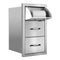 Summerset Grills Masonry Storage Summerset Grills - 17" Vertical 2-Drawer & Paper Towel Holder Combo Masonry