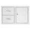 Summerset Grills Masonry Storage Summerset Grills - 33" 2-Drawer & Access Door Combo Masonry Frame Return