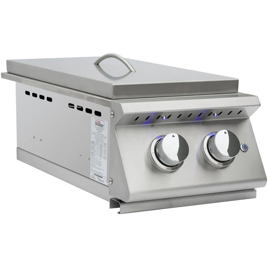 Summerset Grills Side Burners Side Burner NG - Sizzler Pro Double with LED Illumination - Built-in