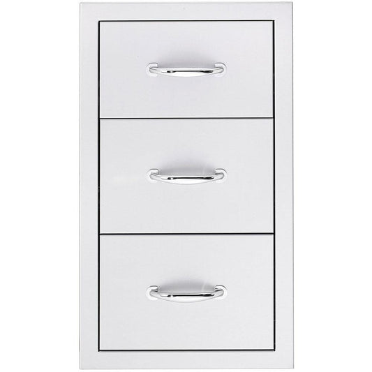 Summerset Grills Storage & Utility Drawers Drawer, Triple - 17" Stainless Steel